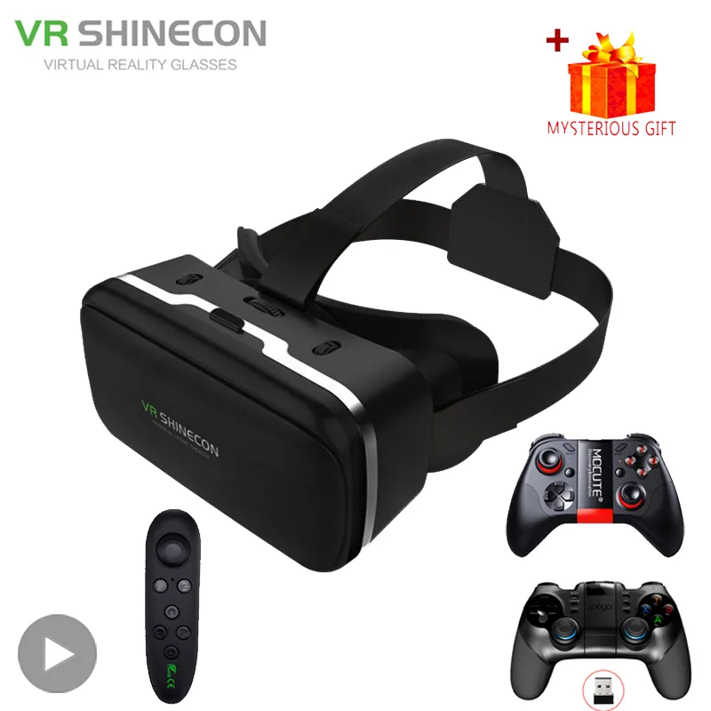 Vr Headset Pc - Shinecon VRメガネ 3Dバーチャルリアリティヘッドセット Viarヘルメットゴーグルレンズ スマートフォン/携帯電話/スマートフォン/ゲーム/モバイルセット対応