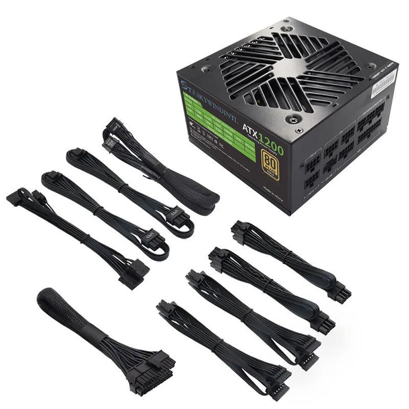 Pc Gaming Fullset - PCIE 5.0 1200 ワット PC 電源フルモジュラー