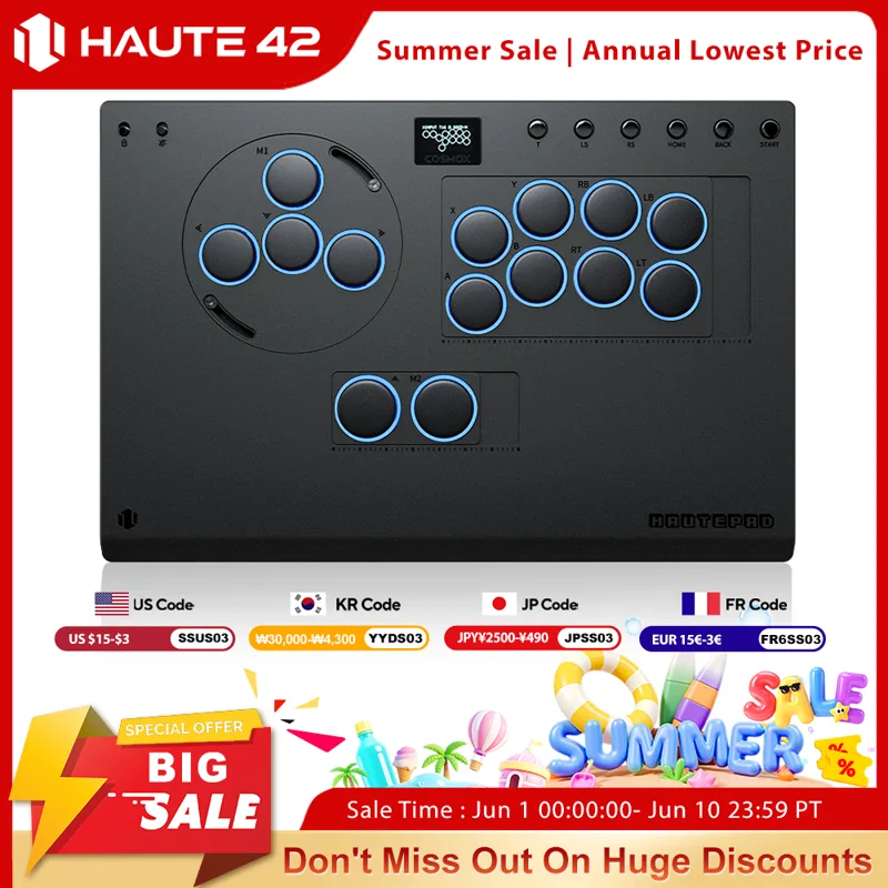 Joystick Pc Gaming - Haute42 X-Move アルミニウム合金製 レバーレス コントローラー スティックレス