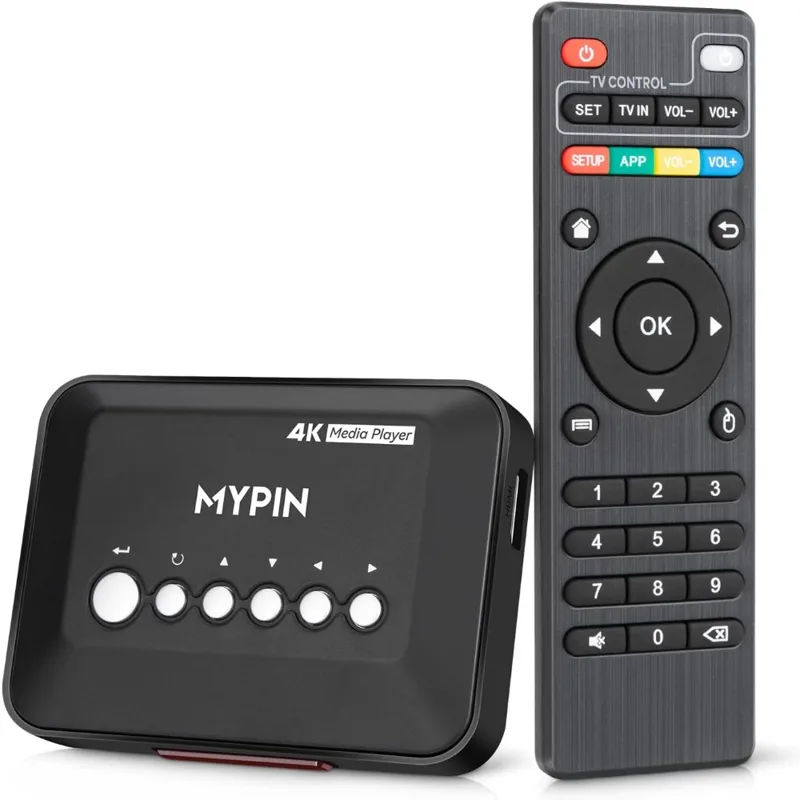 Sound Card Usb - 4K 30Hz HDMI メディアプレーヤー、14TB HDD/512GB USB/SDカード再生対応、リモコン付き