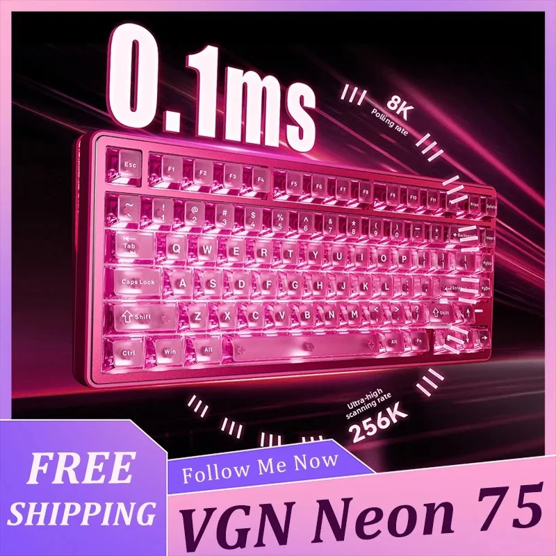 Pc Gaming Valorant - VGN ネオン 75 究極のメカニカルキーボード トリモード Eスポーツ