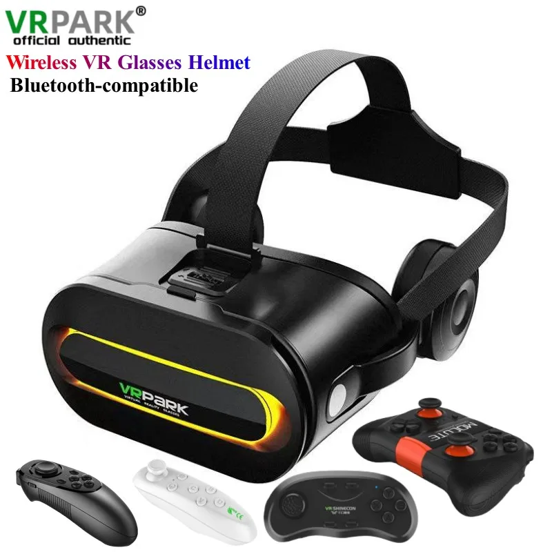 Pc Gaming Vr Headset - J60 4kバーチャルリアリティVRメガネ,オリジナル,ワイヤレス,3Dビデオ,再生品,スマートフォン用ヘッドフォンmax 6.7