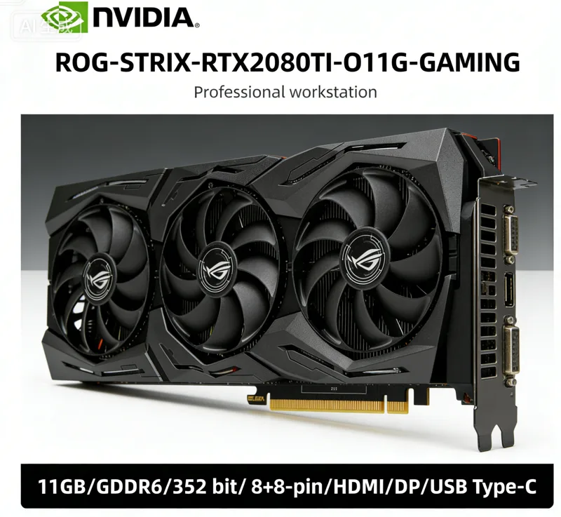 Pc Gaming Graphics Card - ASUS NVIDIA RTX 2080 Ti GPU