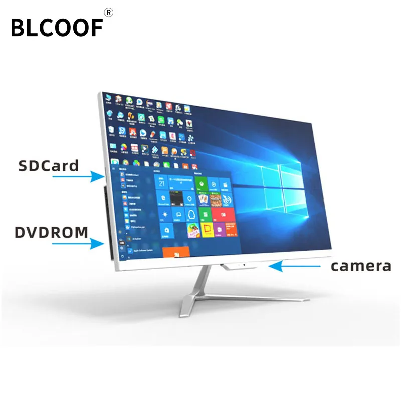 Pc Gaming Fullset - オールインワンのデスクトップコンピューター,intel Core i7-3770 8GB,ddr3 ssd,24インチ,完全なゲームセット,すべてのコンピューター