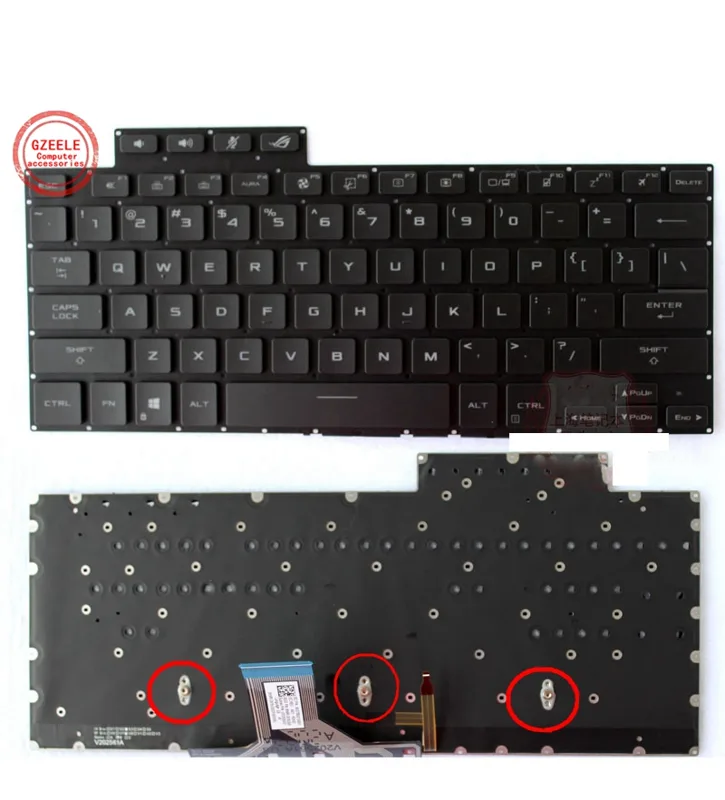 Pc Gaming Asus - バックライト付きキーボード,ASUS, ROG Flow X13, GV301, GV301QC,