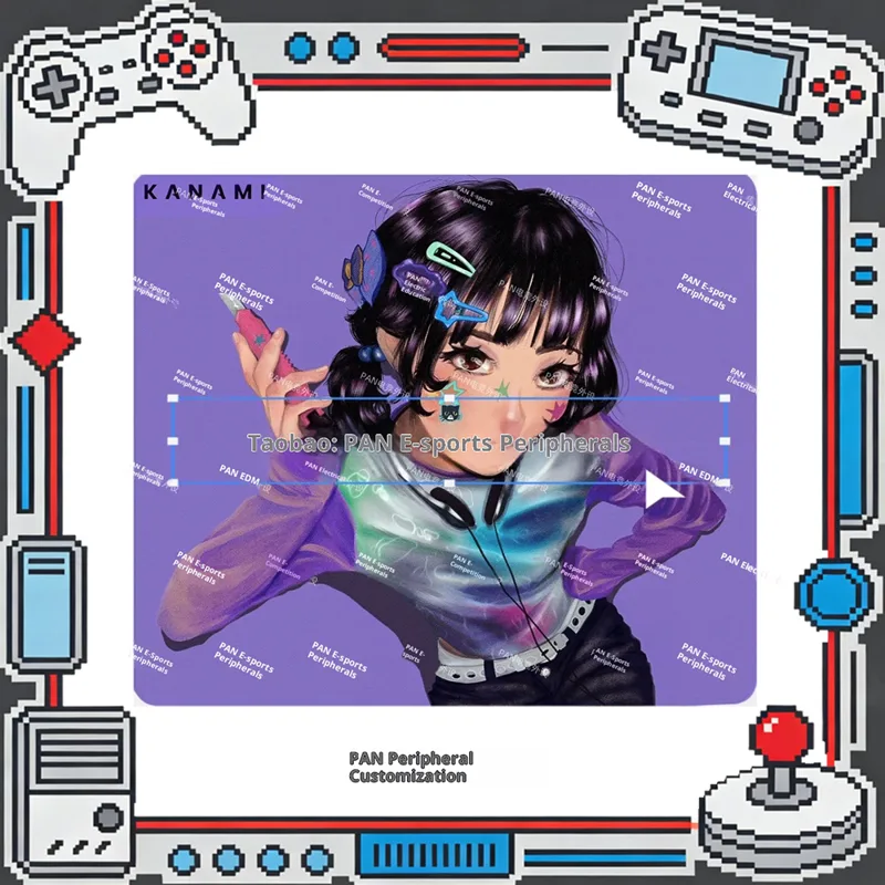 Pc Gaming Valorant - PAN Esports Kanami Nana ガラスゲーミングマウスパッド FPS