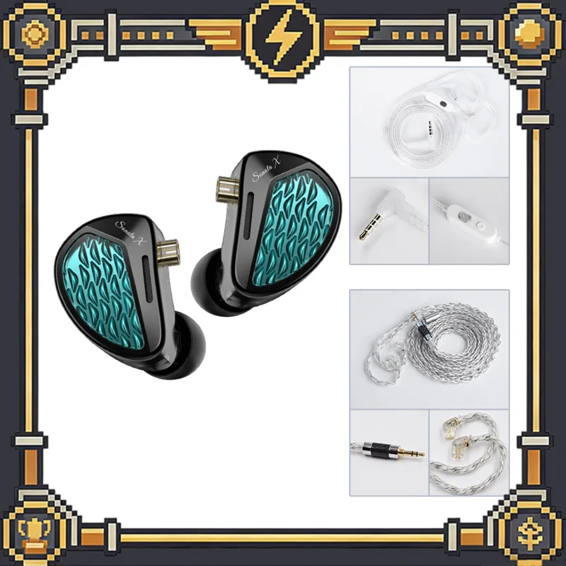 Pc Gaming Earphones - KZ Sonata X インイヤーモニターイヤホン フラッグシップHiFi 調整可能な音響構造