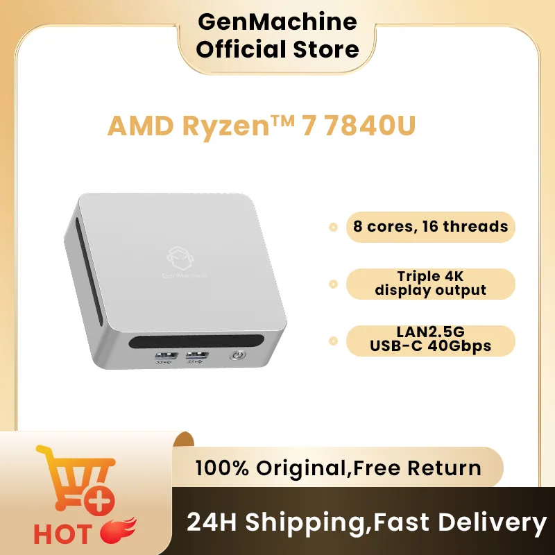 Pc Gaming Ryzen 7 - GenMachineミニPC USB4 2.5G LAN Ryzen 7