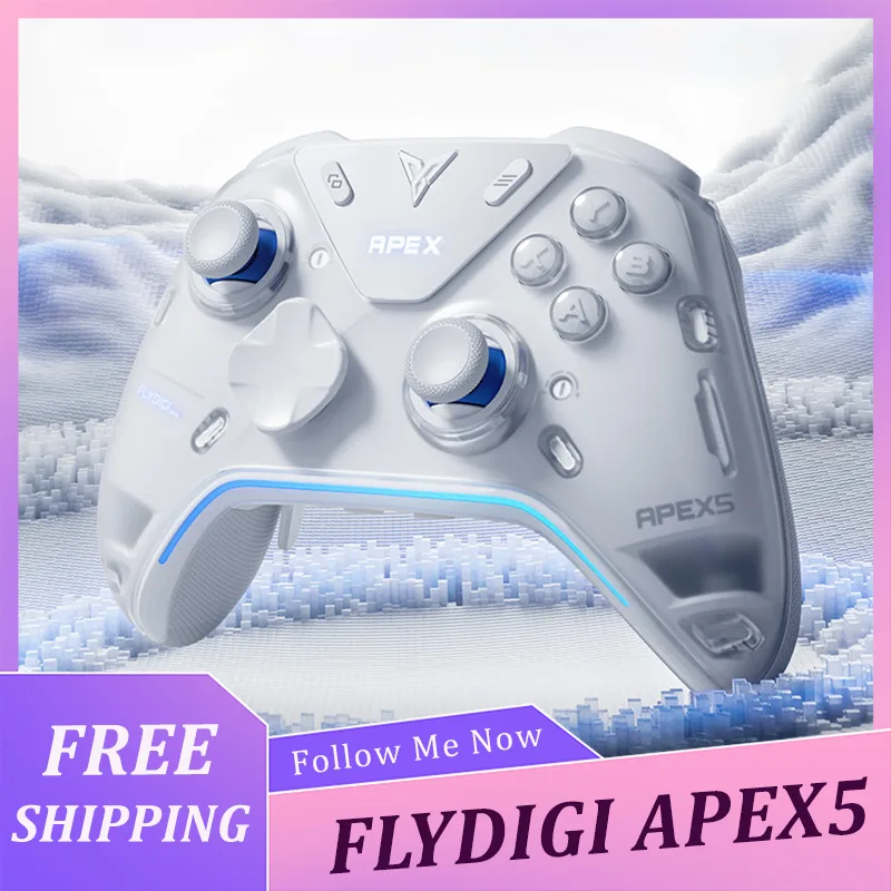 Joystick Pc Gaming - FLYDIGI APEX5 エリートワイヤレスゲーミングコントローラー、調整可能なテンション合金ジョイスティックフィードバックゲームパッド、PC/スイッチ/Android/iOS対応