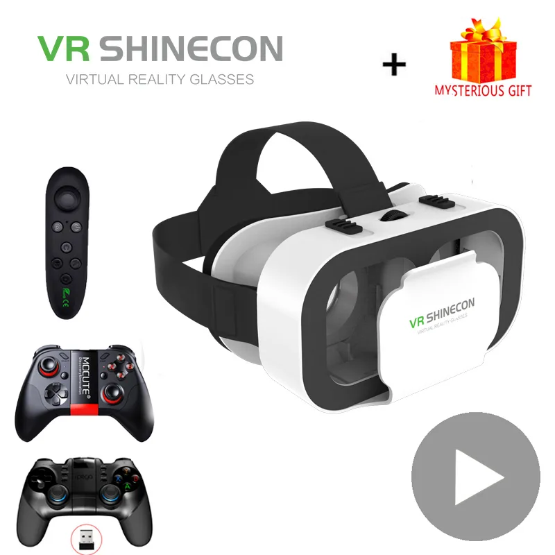 Vr Headset Pc - Vr shinecon-スマートフォン用3dバーチャルリアリティメガネ,ヘッドセット,ビデオゲーム用viar双眼鏡