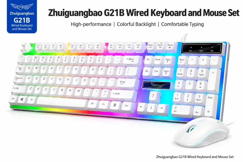 Pc Gaming Fullset - 104キー フルサイズ メカニカル RGBバックライト 有線ゲーミングキーボードとマウスのコンボ 人間工学に基づいたデザイン