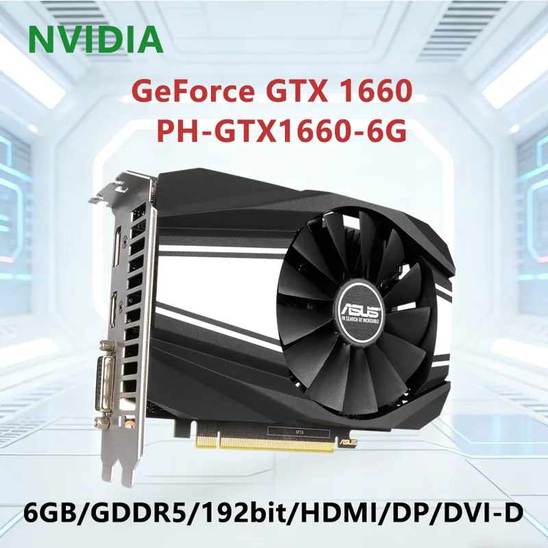 Pc Gaming Gtx 1660 - ASUS NVIDIA GTX 1660 PH GTX1660