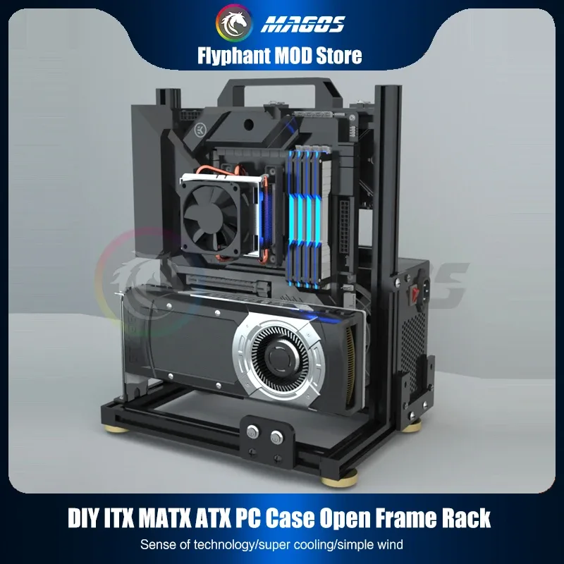 Pc Gaming Itx - Diy-PCゲーマー用キャビネット,PCタワー用Matx atex用シャーシ,オープンケース,書斎,水冷却システム,デスクトップゲーム