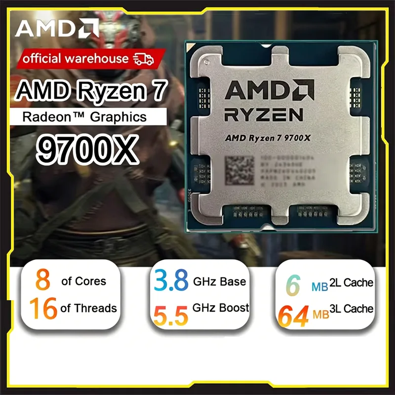 Pc Gaming Ryzen 7 - AMD アップロック解除済みオーバークロック対応プロセッサー Ryzen 7 9700X 8コア