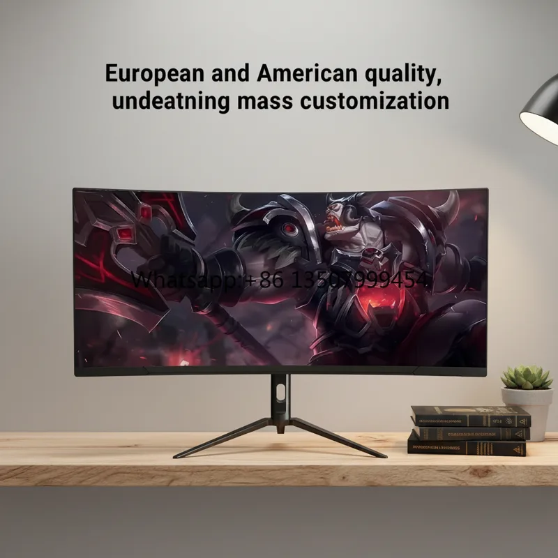 Pc Gaming Cost - 工場卸売 34インチ曲面LED液晶PCゲーミングモニター 新デザイン 4K解像度 165Hz 低価格液晶モニター