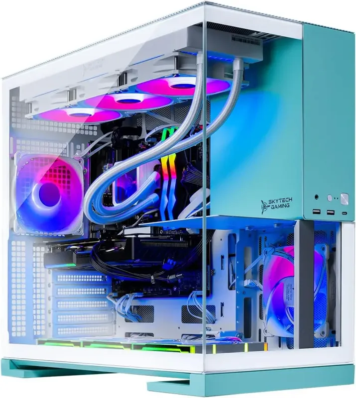 Pc Gaming Nvidia 5080 - Skytech Gaming Aqua デスクトップPC、Ryzen 7 9800X3D