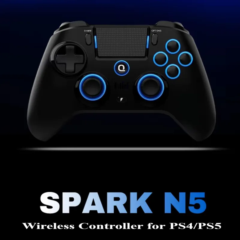 Pc Gaming Victus - オリジナルQRD Spark N5ワイヤレスコントローラー PS4/PS3/iOS/Android/PC対応 ホールジョイスティック振動効果 PS5用コンバーター経由