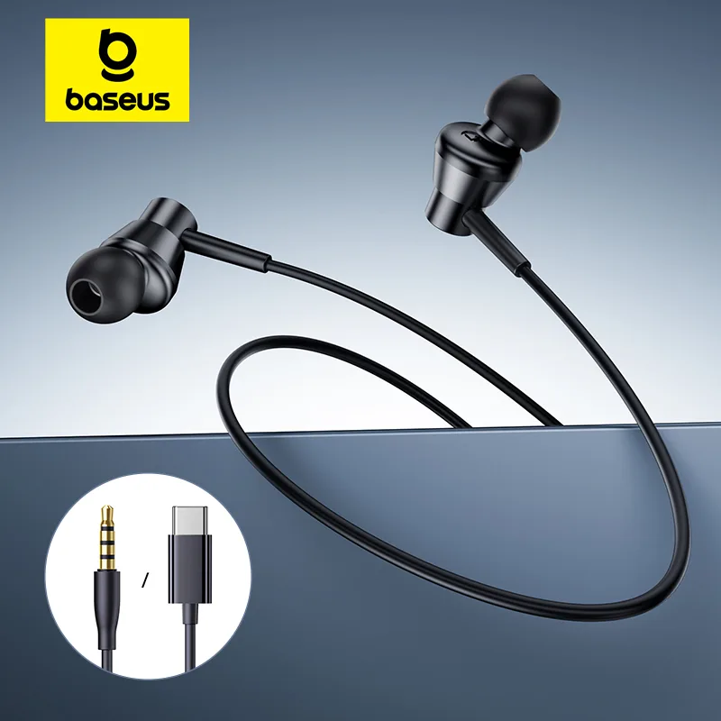 Pc Gaming Earphones - Baseus Encok CZ11/HZ11 有線イヤホン Type-C/3.5mm ジャック有線ヘッドフォン