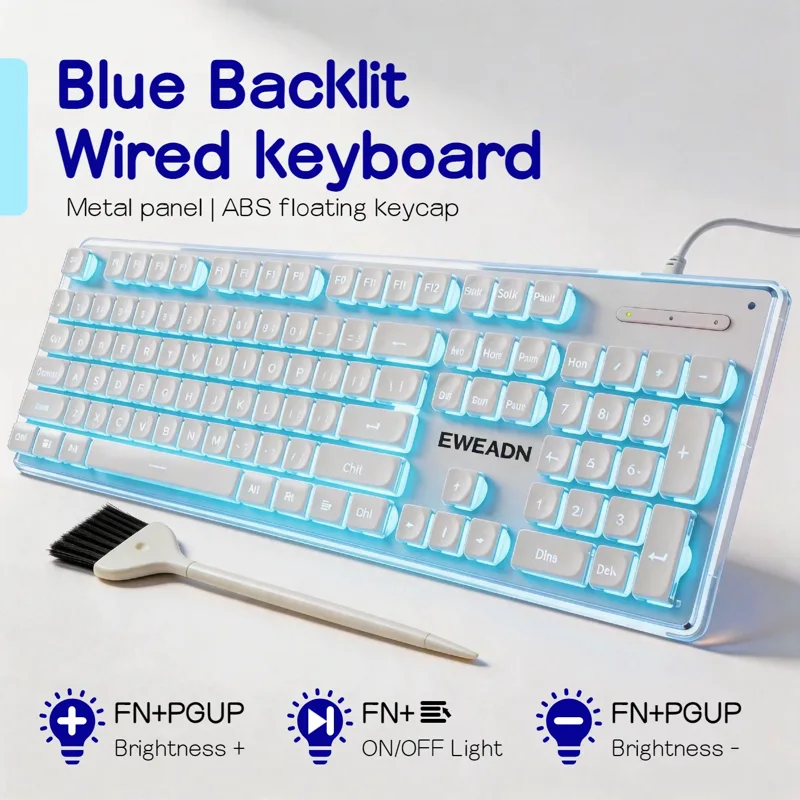 Pc Gaming Fullset - 有線 LED キーボード 104 キー フルサイズ
