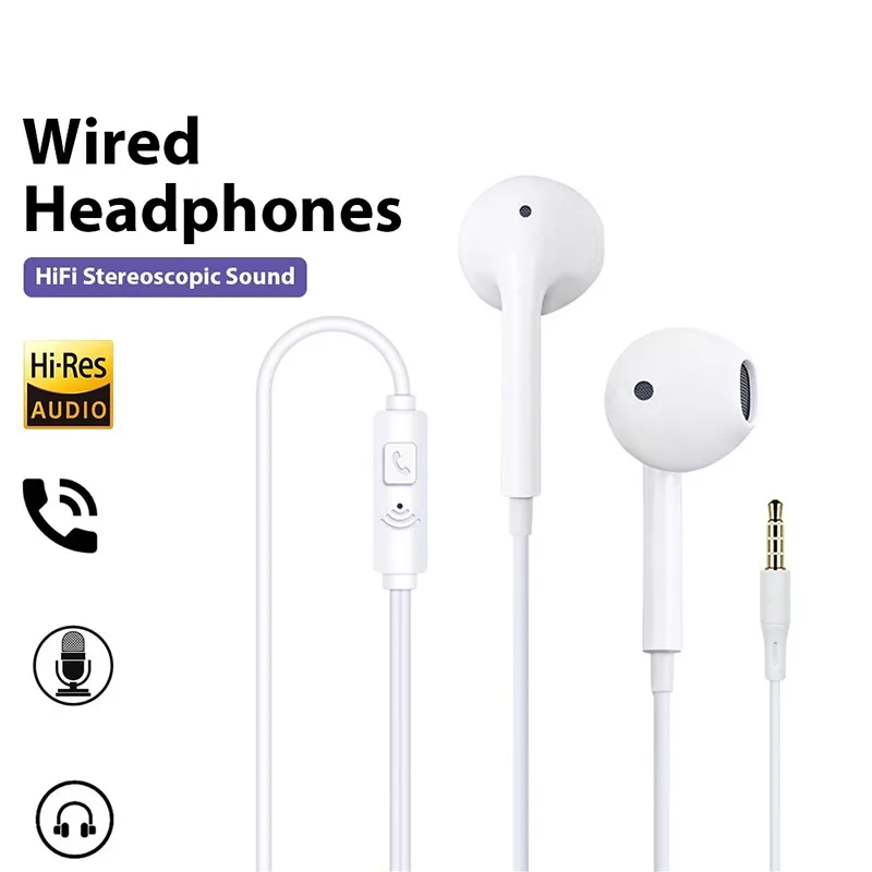 Pc Gaming Earphones - 3.5mm 有線イヤホンインイヤーヘッドセット HIFI 低音イヤホンスポーツヘッドセットステレオ音楽ゲームヘッドフォン電話 PC 用マイク付き