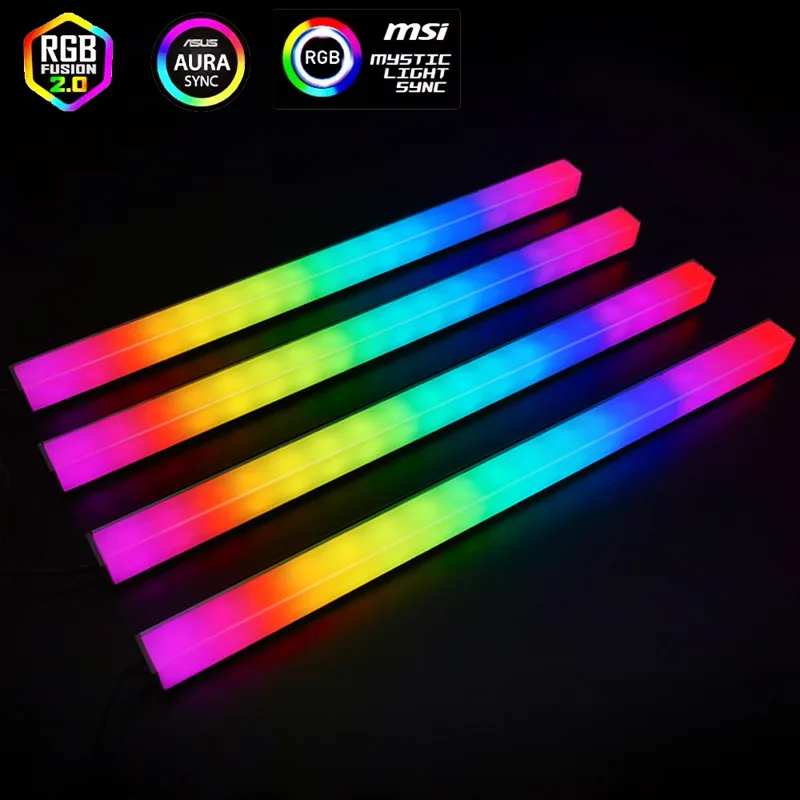 Pc Gaming Asus - Asus Auraゲーミングケース用5V ARGB 3ピンヘッダー RGB PCライトストリップ