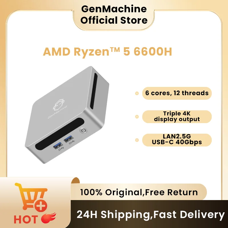 Pc Gaming Ryzen 7 - GenMachine Ryzen 6600H 6600U 6800H ミニ