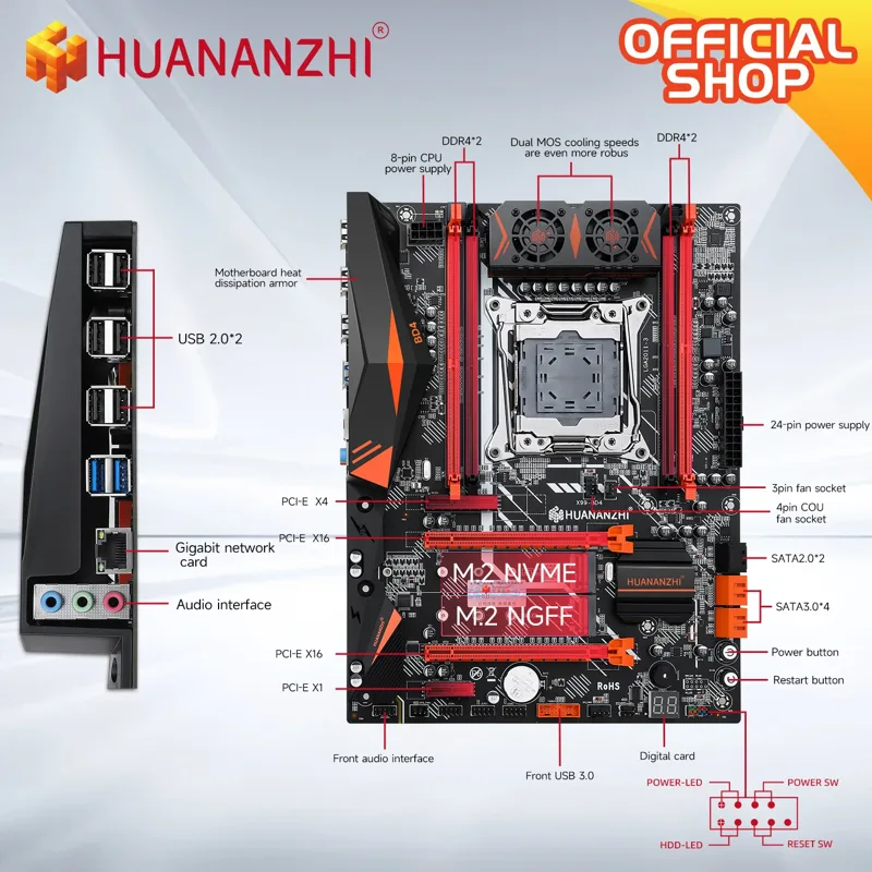 HUANANZHI X99-BD4 X99 マザーボード L - Pc Gaming Itx のレビューと価格