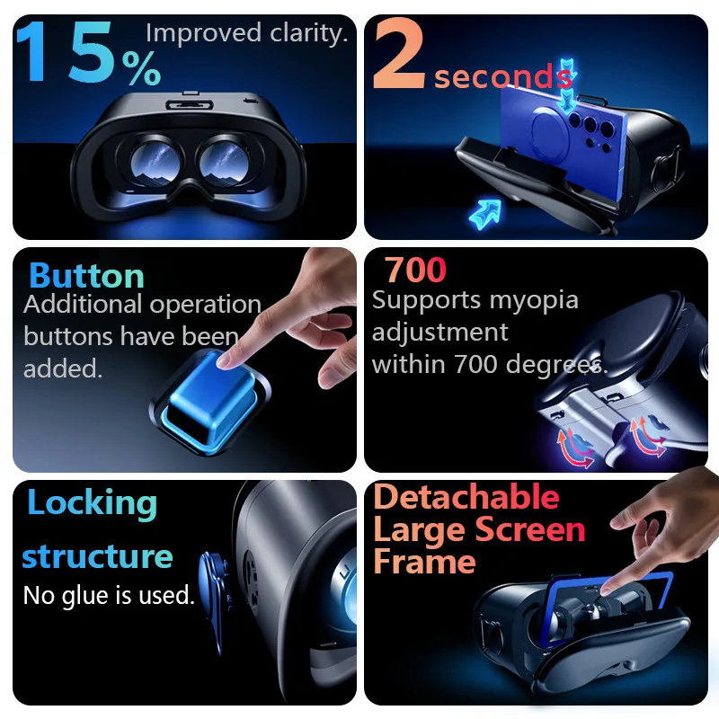 オリジナルVRG Q8 VRバーチャルリアリティVRグラス  - Vr Headset Pc のレビューと価格