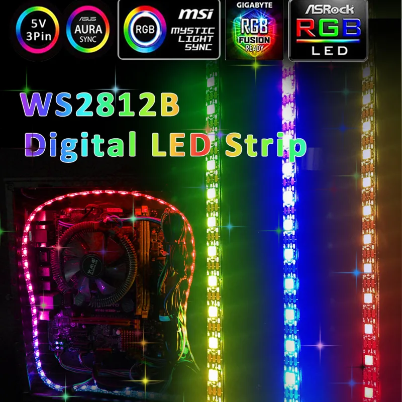 LEDストリップライト,5v,3ピン,argb,5050フレ - Pc Gaming Asus のレビューと価格