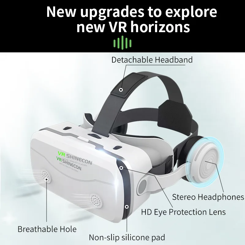 3D Viar 電話仮想現実 VR メガネヘルメットヘッドセ - Vr Headset Pc のレビューと価格