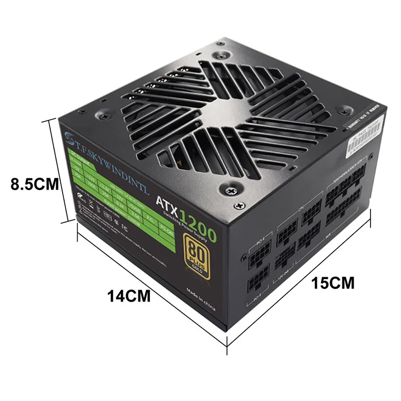 PCIE 5.0 1200 ワット PC 電源フルモジュラー - Pc Gaming Fullset のレビューと価格