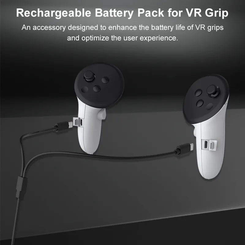 充電式バッテリーカバー 充電グリップカバー メタクエスト 3 - Vr Headset Pc のレビューと価格