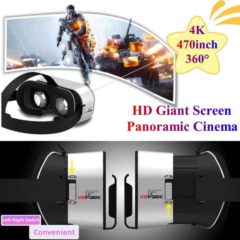 電話用段ボール箱付きvrヘッドセット、v5、仮想実際メガネ、 - Pc Gaming Vr Headset のレビューと価格
