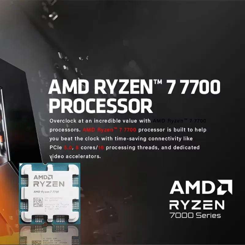 新しいAMD Ryzen 7 7700プロセッサー 3.8G - Pc Gaming Ryzen 7 のレビューと価格