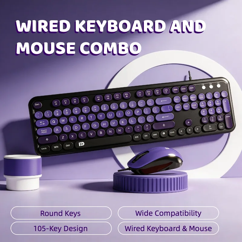 美的なタイプライターキーボードマウスセット かわいいレトロな - Pc Gaming Fullset のレビューと価格