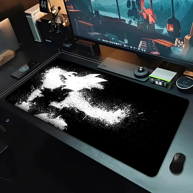 DBZ ブラックアニメマウスパッドドラゴンボール大型 PC  - Pc Gaming Keyboard のレビューと価格