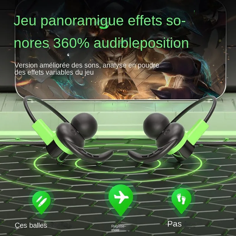 3.5mm 有線インイヤーヘッドセット マイク付き 低音 H - Pc Gaming Earphones のレビューと価格