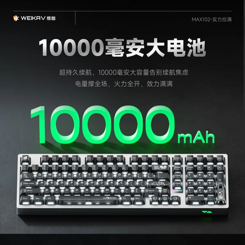 Weika Max102 アルミケースワイヤレスメカニカルキ - Pc Gaming Keyboard のレビューと価格
