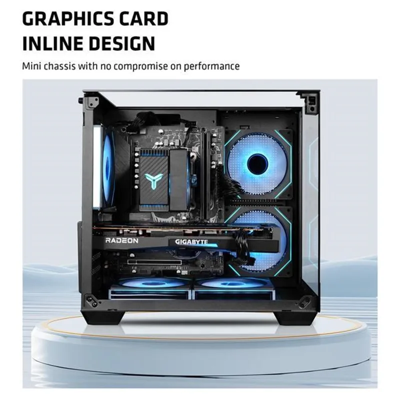 マジックキューブMATXハイスタイルケース、三面ガラスサイド - Pc Gaming Itx のレビューと価格