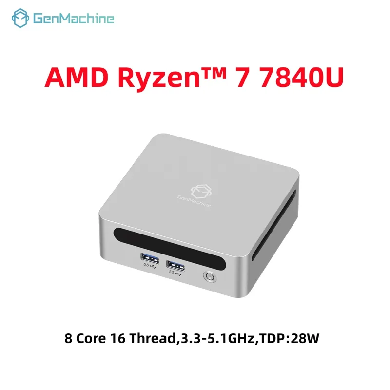 GenMachineミニPC USB4 2.5G LAN R - Pc Gaming Ryzen 7 のレビューと価格