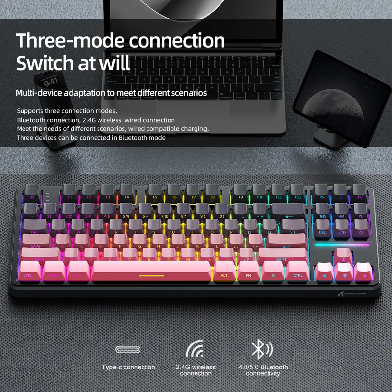 Attack Shark X87 マクロドライブゲーミングキ - Pc Gaming Keyboard のレビューと価格