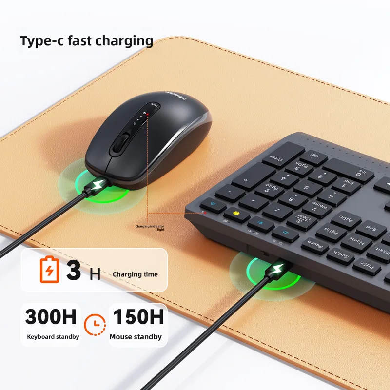 2.4G Bluetooth デュアルモード ワイヤレス キ - Pc Gaming Fullset のレビューと価格