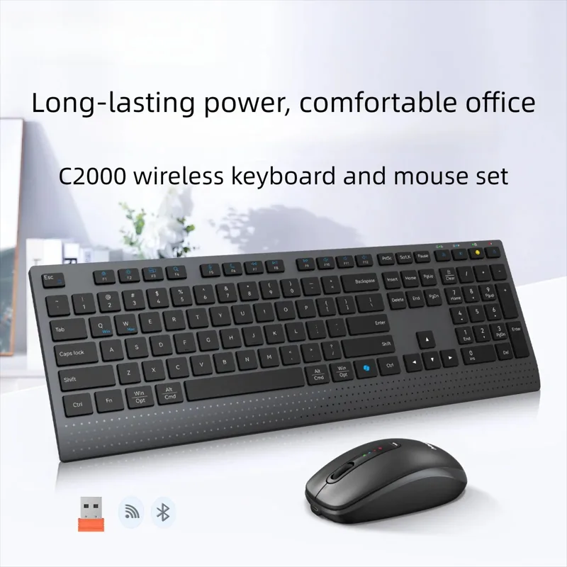 2.4G Bluetooth デュアルモード ワイヤレス キ - Pc Gaming Fullset のレビューと価格