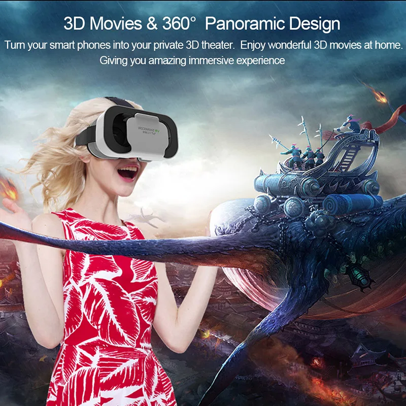 Vr shinecon-スマートフォン用3dバーチャルリアリ - Vr Headset Pc のレビューと価格