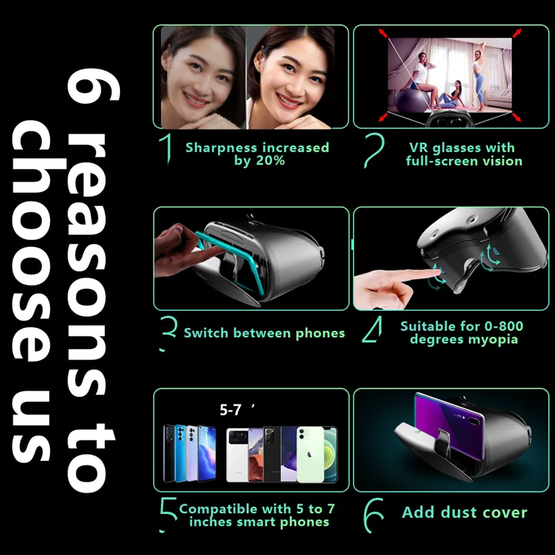 VRGPro X7 3D ヘルメット VR メガネ 3D メ - Pc Gaming Vr Headset のレビューと価格