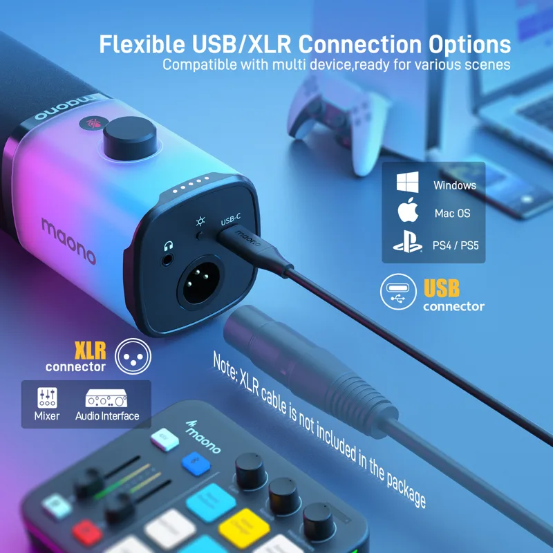 MAONO USB/XLR ゲーミングマイク PC用 PD1 - Pc Gaming Earphones のレビューと価格