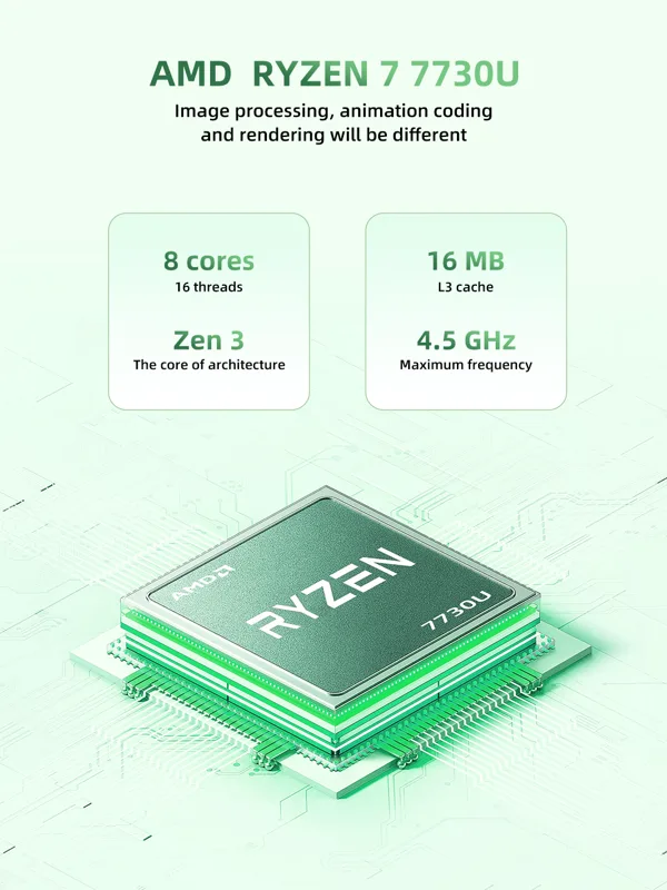Texhoo ミニ PC AMD Ryzen 7 7730U - Pc Gaming Ryzen 7 のレビューと価格