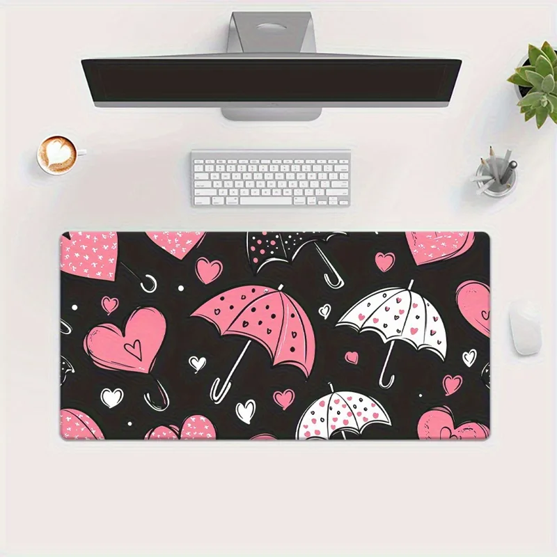 ラブアンブレラ ハート柄 XXL 拡張マウスパッド 耐久性の - Pc Gaming Umbrella のレビューと価格