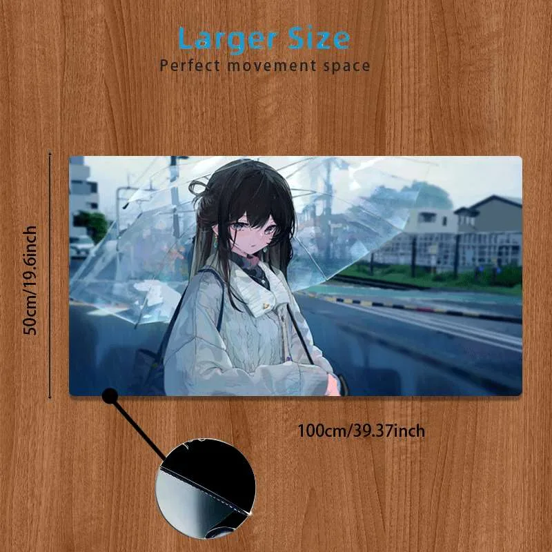 900x400mm Rainy City アニメガール傘ゲー - Pc Gaming Umbrella のレビューと価格