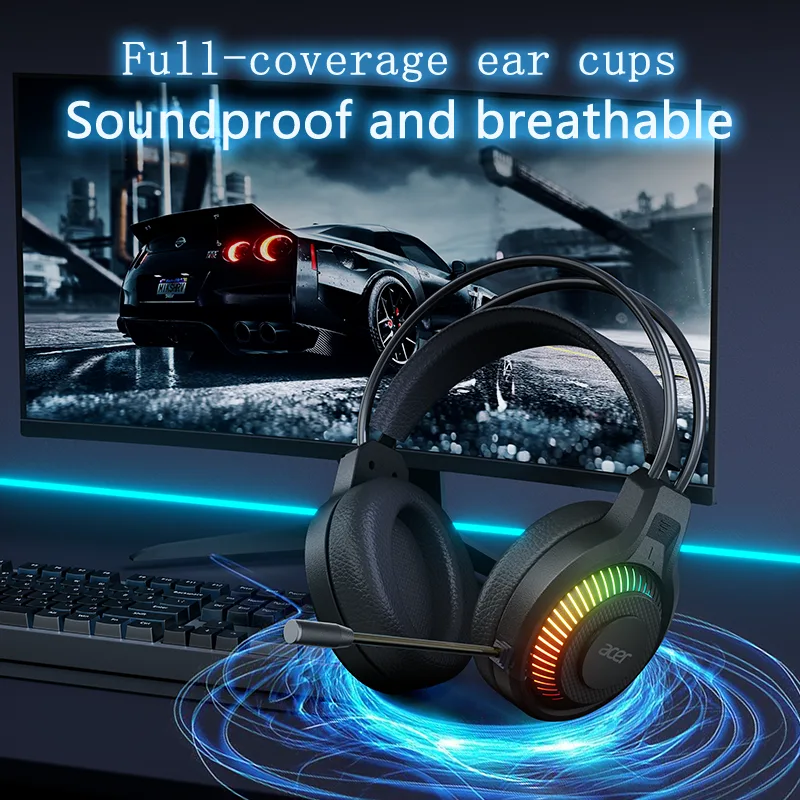 Acer ゲーミングヘッドフォン マイク付き 7.1 ステレ - Pc Gaming Vr Headset のレビューと価格